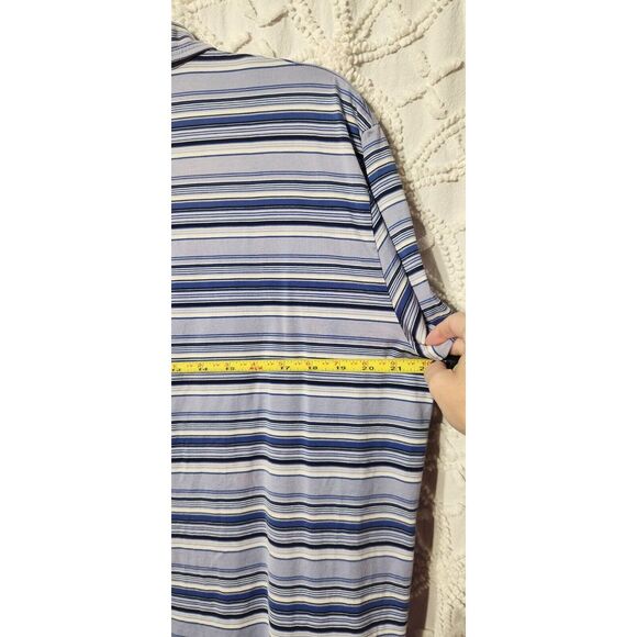 Polo Ralph Lauren Shirt Mens M‎ Pima Cotton Striped Short Sleeve Preppy College - Picture 6 of 10